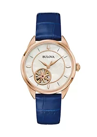 Ladies Classic Sutton Navy Strap Watch, 34.5mm