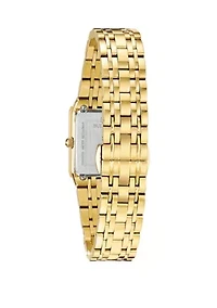 Women's Futuro Diamond Accent Gold Tone Stainless Steel Bracelet Watch