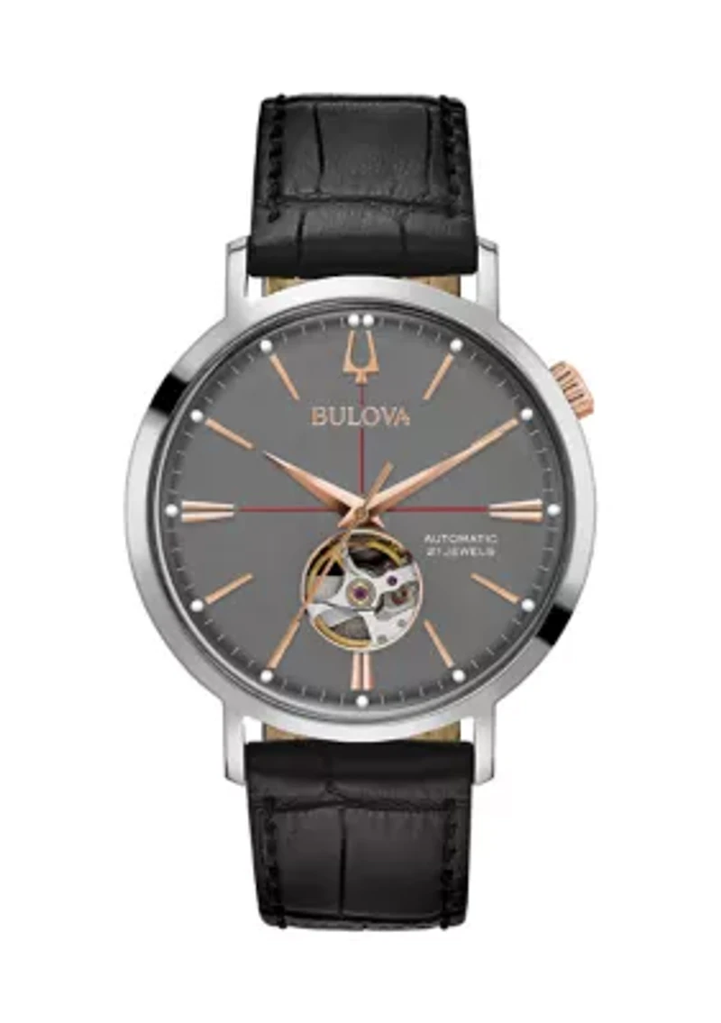  Aerojet Leather Strap Watch
