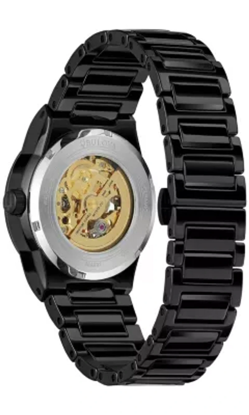 Men's Modern Millenia Automatic Black Cermaic Bracelet Watch, 41mm