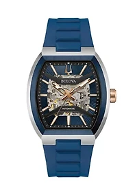 Men's  Performance Maquina Blue Strap Watch, 40mm