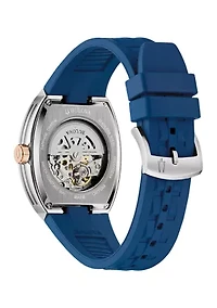 Men's  Performance Maquina Blue Strap Watch, 40mm