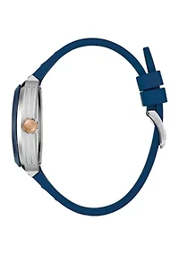 Men's  Performance Maquina Blue Strap Watch, 40mm