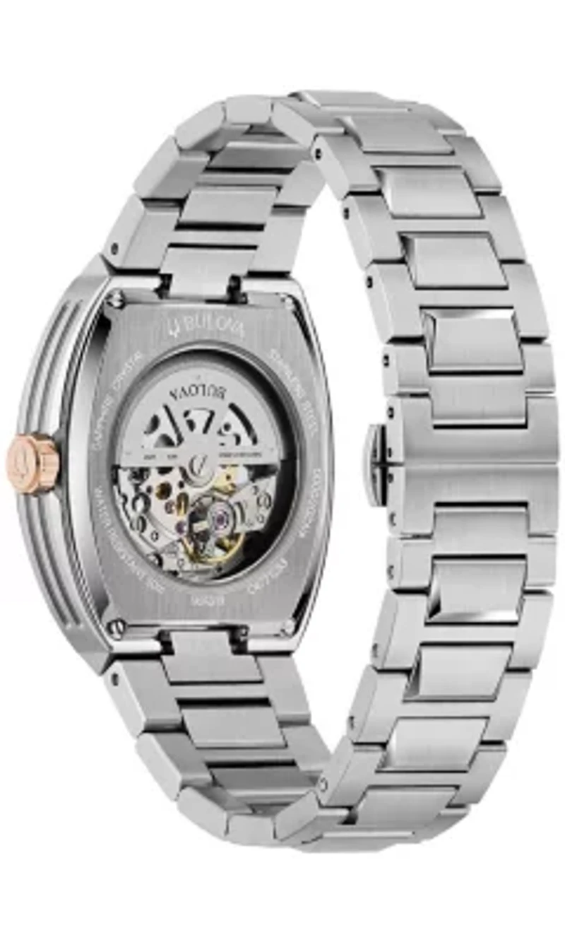 Bulova Mens Performance Maquina Stainless Steel Bracelet Watch 46mm