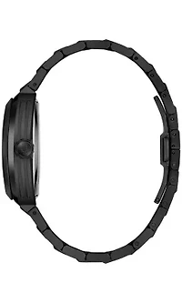 Bulova Mens Performance Maquina Black Stainless Steel Bracelet Watch 40mm