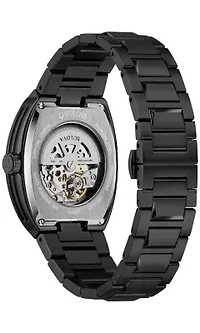 Bulova Mens Performance Maquina Black Stainless Steel Bracelet Watch 40mm