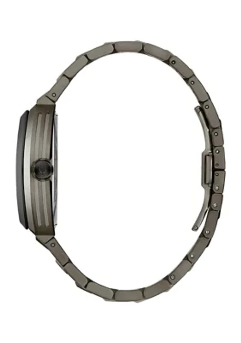 Men's Performance Maquina Gray Bracelet Watch, 40mm