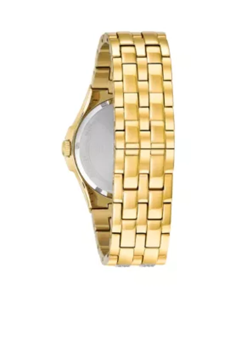 Men's Stainless Steel Crystal Collection Watch