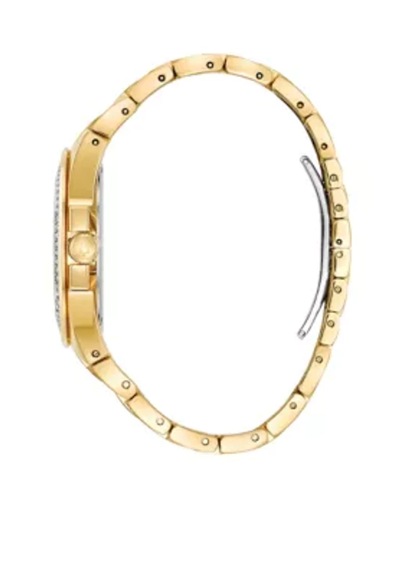 Men's Stainless Steel Crystal Collection Watch