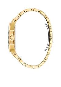 Men's Stainless Steel Crystal Collection Watch