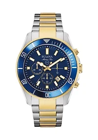 Men's Marine Star Stainless Steel Bracelet Watch