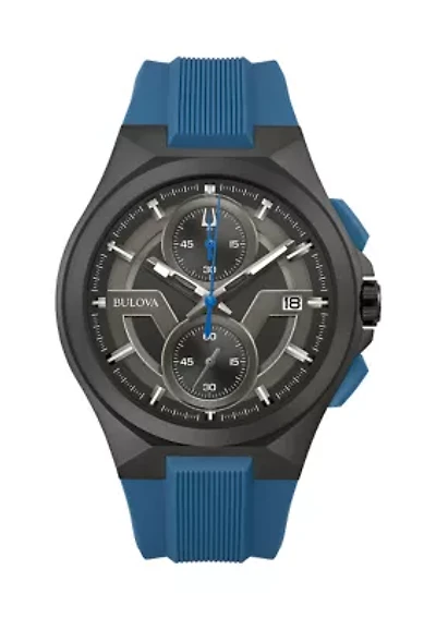 Men's Maquina Chronograph Blue Strap Watch