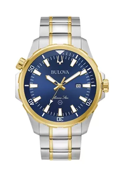 Men's Marine Star Two-Tone Stainless Steel Bracelet Watch