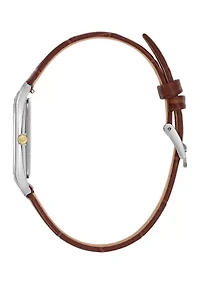 Bulova Men's Classic Sutton Brown Leather Strap Watch - 29 Millimeter