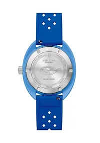 Men's 41 Millimeter Performance Snorkel Blue Rubber Watch