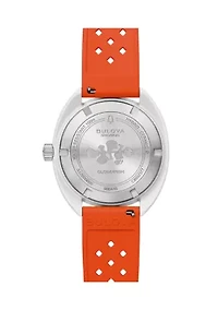 Men's Performance Snorkel Orange Rubber Watch, 41mm