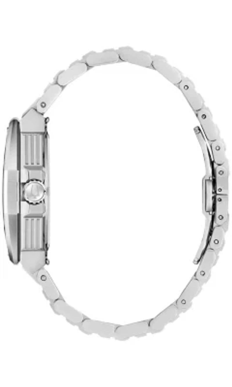 Bulova Mens Luxury Series X Silver-Tone Bracelet Watch 42mm
