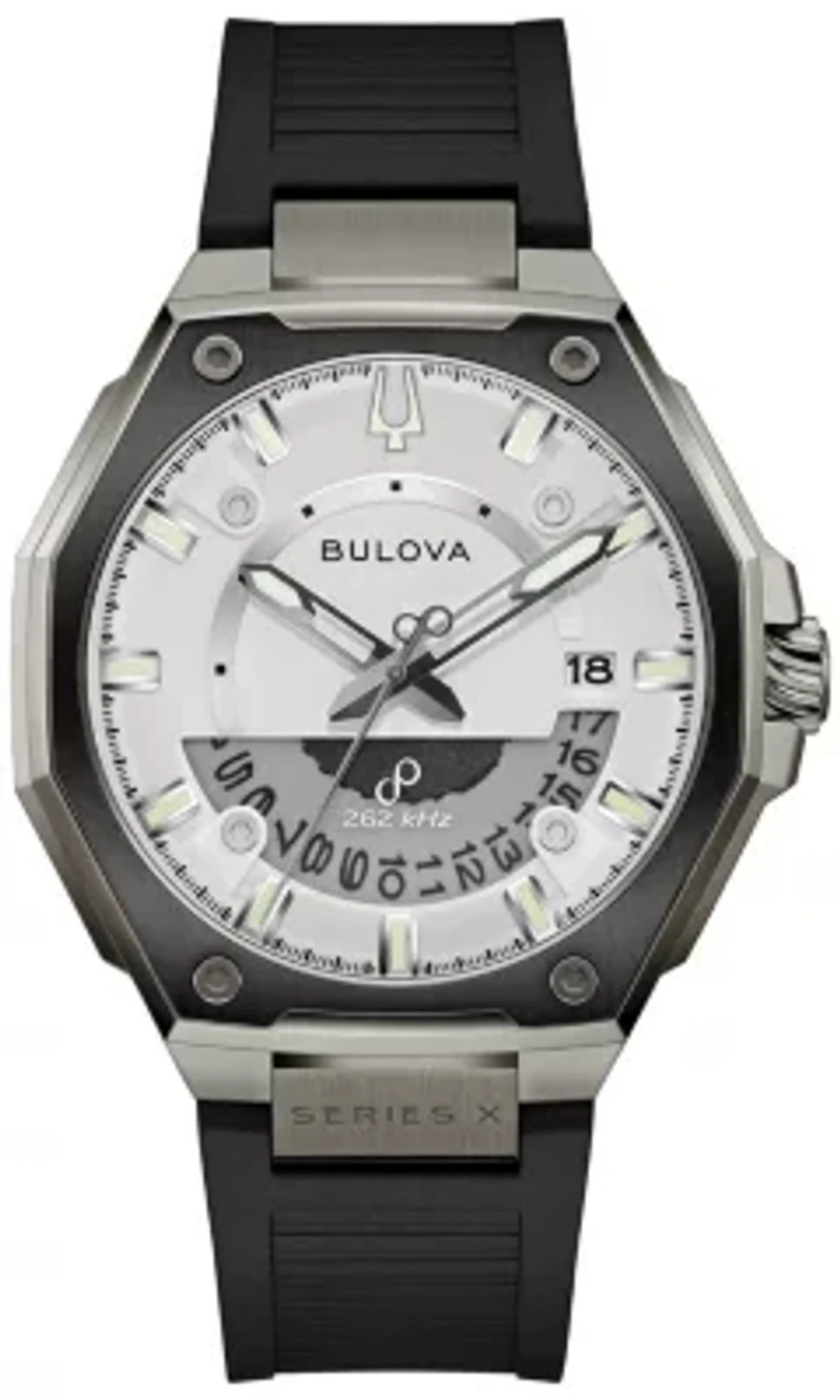 Bulova Mens Luxury Series X Black Rubber Watch 42mm