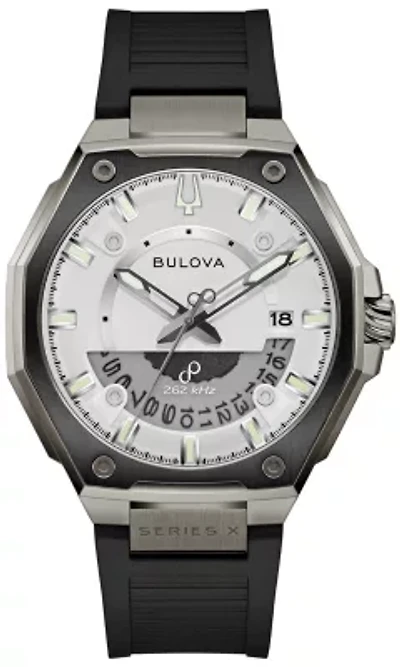 Bulova Mens Luxury Series X Black Rubber Watch 42mm