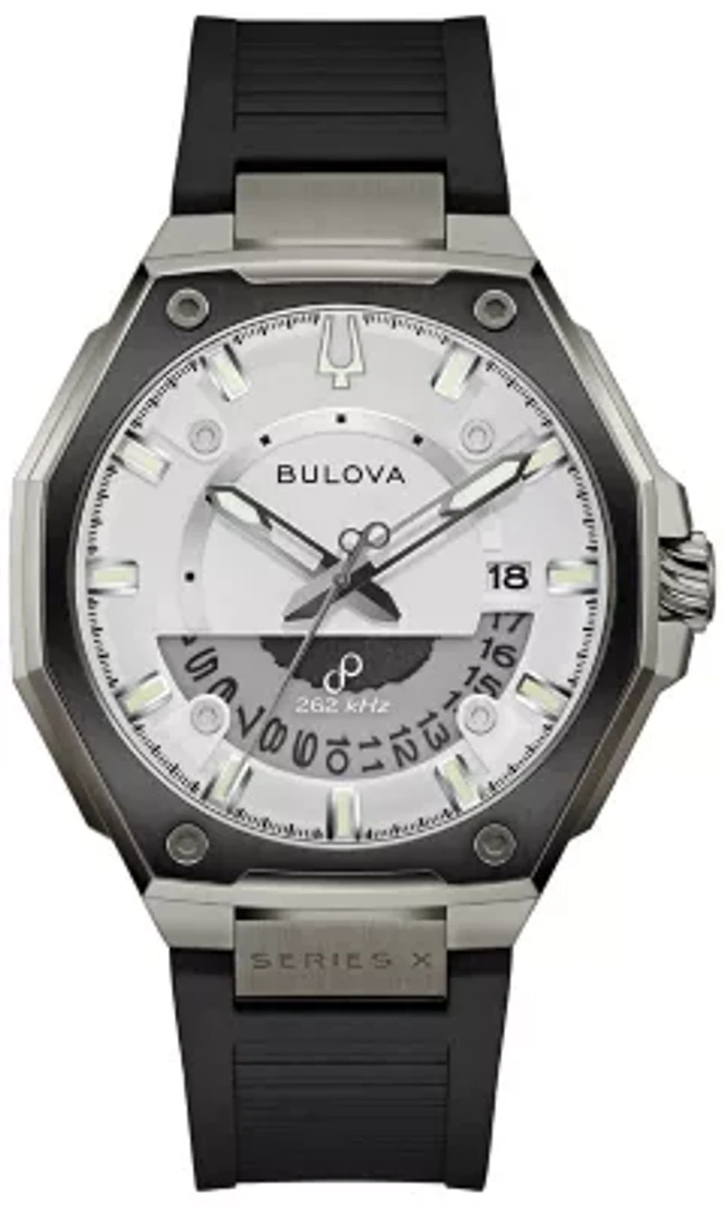 Bulova Mens Luxury Series X Black Rubber Watch 42mm