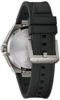 Bulova Mens Luxury Series X Black Rubber Watch 42mm