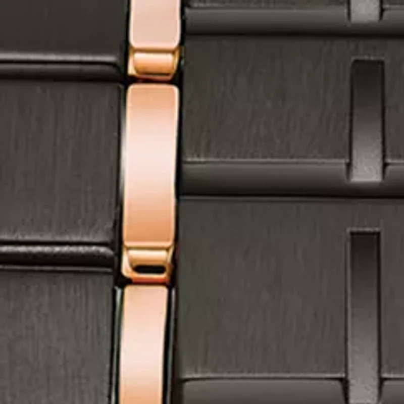 Men's Gray and Rose Gold-Tone Stainless Steel Precisionist Champlain Diamond-Accent Bracelet Watch 46.5mm