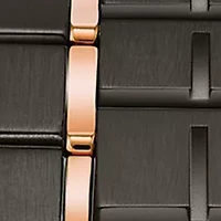 Men's Gray and Rose Gold-Tone Stainless Steel Precisionist Champlain Diamond-Accent Bracelet Watch 46.5mm