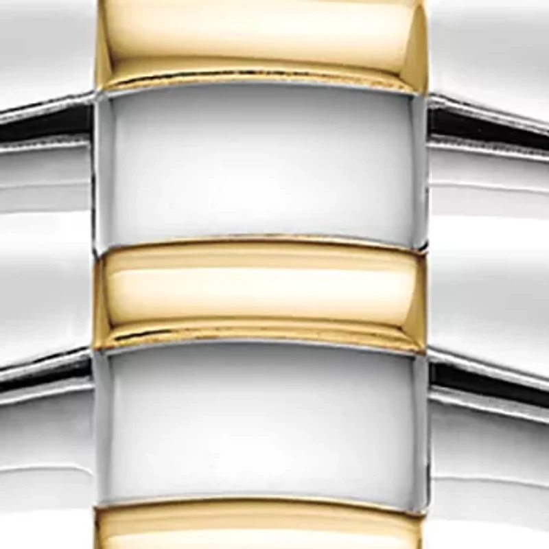 Women's Crystal Accent Two-tone Stainless Steel Watch