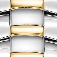 Women's Crystal Accent Two-tone Stainless Steel Watch