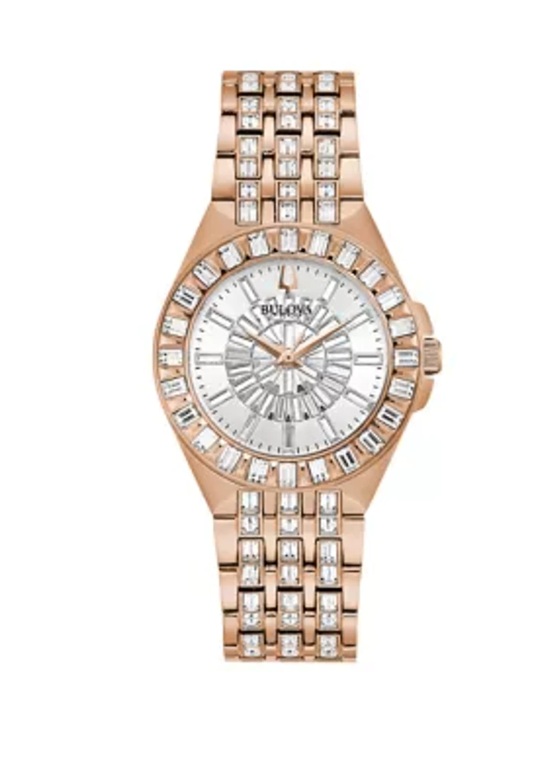 Women's Phantom Baguette Rose Gold Watch