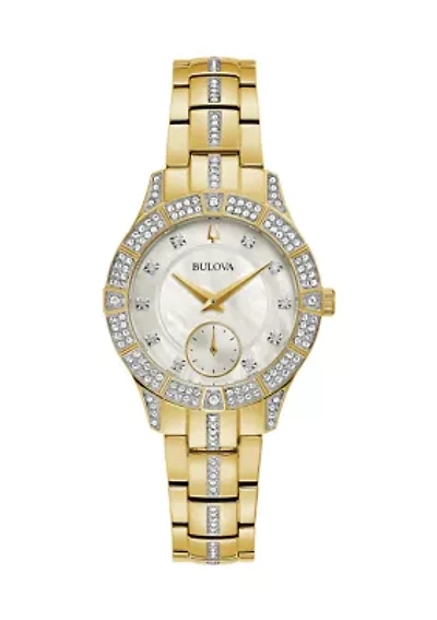 	  Stainless Steel Swarovski® Dial Bracelet Watch 