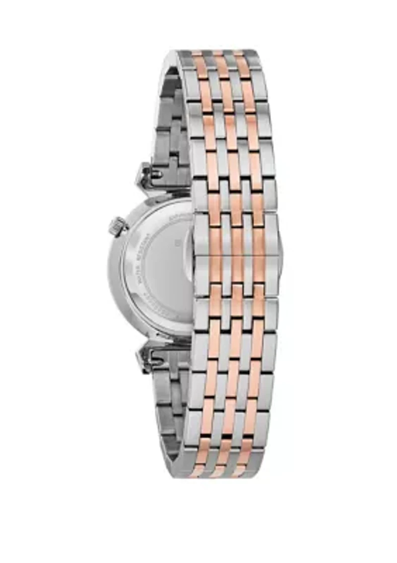 Women's Regatta Diamond Accent 2 Tone Stainless Steel Bracelet Watch 
