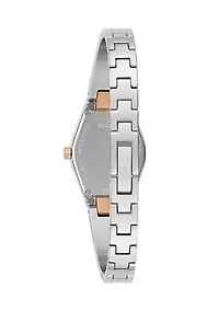 Women's Modern Gemini Two Tone Stainless Steel Bangle Watch - 22.5 Millimeter