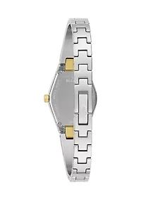 Women's Modern Gemini Two Tone Stainless Steel Bangle Watch