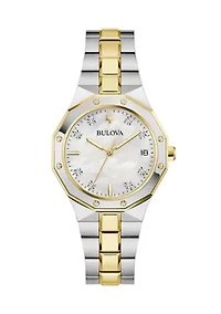 Women's 32 Millimeter Classic Prestige Two-Tone Bracelet Watch