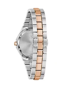 Bulova Ladies Classic Prestige Two-Tone Bracelet Watch, 32 Millimeter 