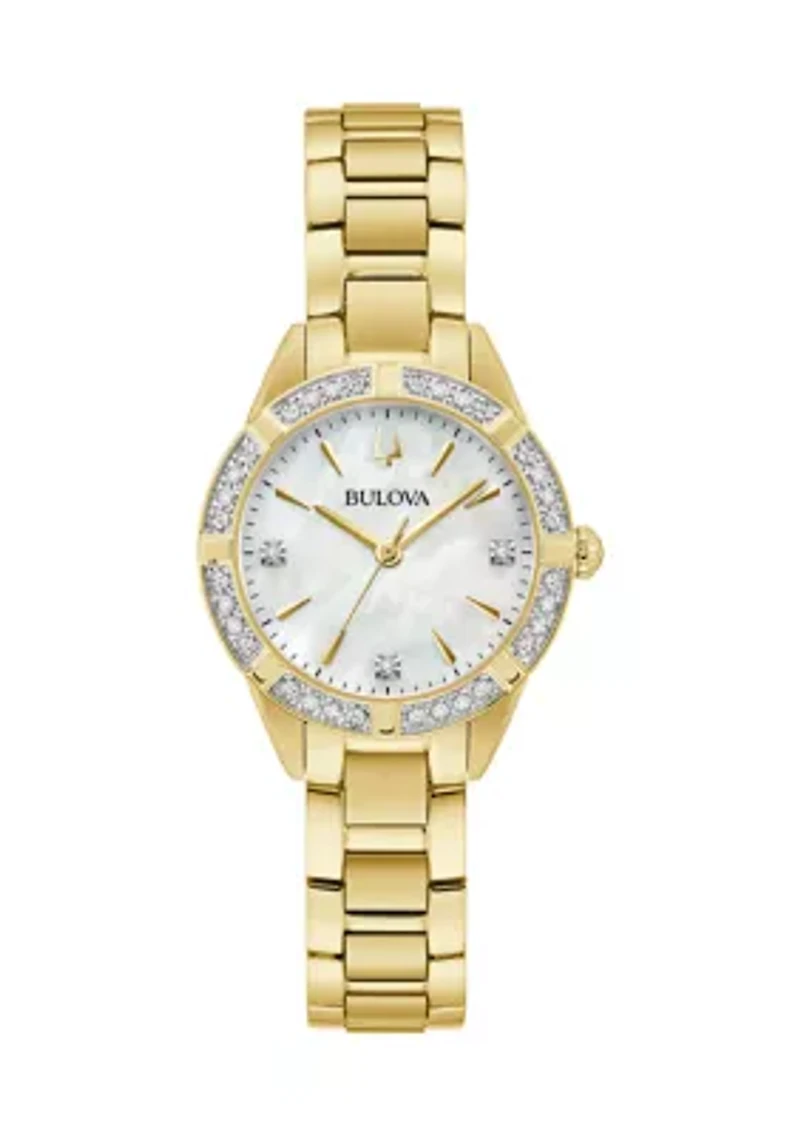 Women's 28 Millimeter Classic Sutton Gold-Tone Bracelet Watch