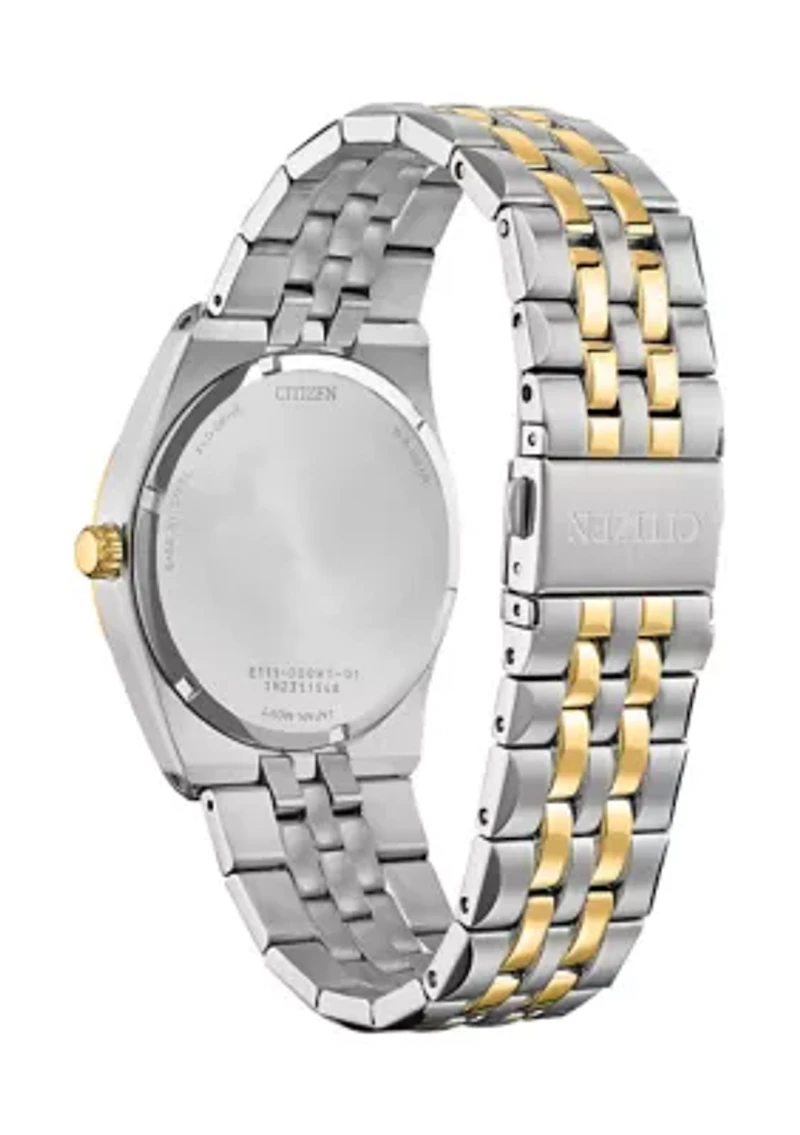 Eco-Drive Men's Corso Two Tone Stainless Steel Bracelet Watch - 40 Millimeter