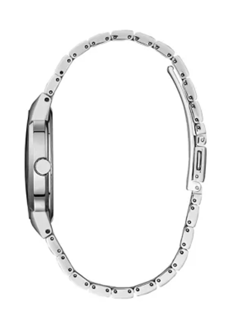 Citizen Eco-Drive Men's Modern Axiom Silver-tone Stainless Steel Bracelet Watch, 40mm