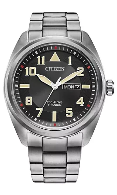 Citizen Eco-Drive Men's Garrison Silver-tone Super Titanium™ Bracelet Watch, 42mm