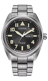 Citizen Eco-Drive Men's Garrison Silver-tone Super Titanium™ Bracelet Watch, 42mm