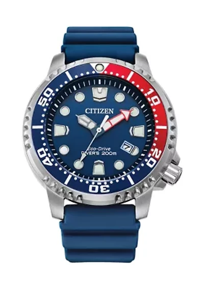 Eco-Drive Men's 44 Millimeter Promaster Dive Blue Strap Watch 