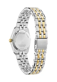 Eco-Drive Women's Corso Two Tone Stainless Steel Bracelet Watch - 28 Millimeter