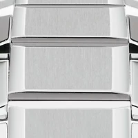 Men's Stainless Steel Sapphire Bracelet Strap Watch  