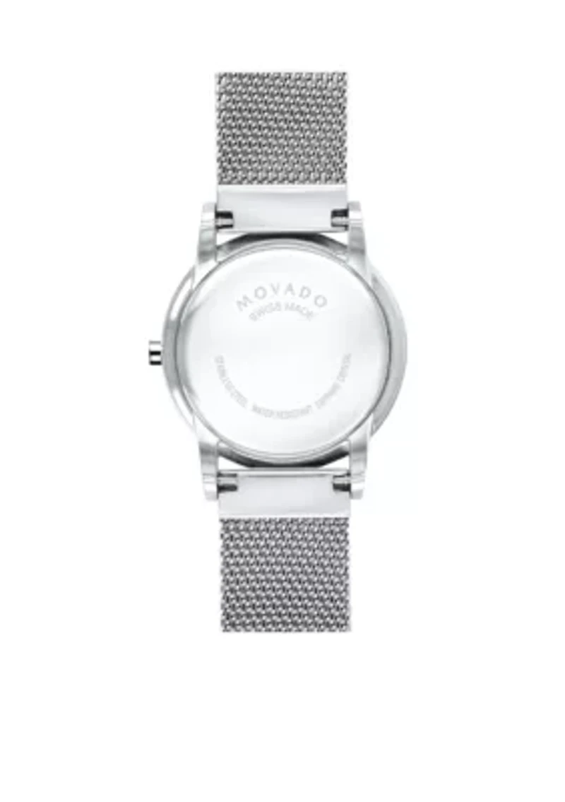 Women's Stainless Steel Classic Museum Mesh Bracelet Watch