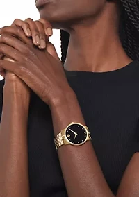 Gold Tone Bracelet Watch