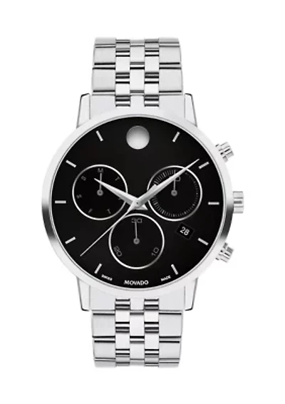Men's Core Museum Classic Chrono Sterling Silver Bracelet