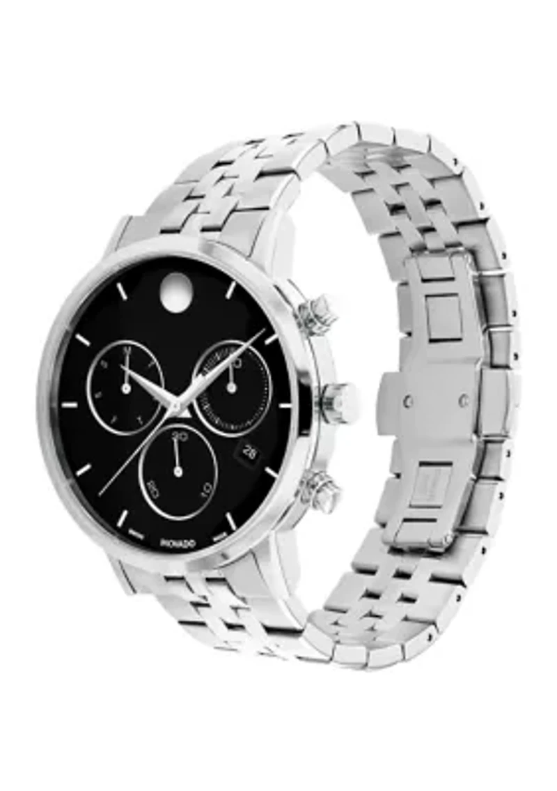 Men's Core Museum Classic Chrono Sterling Silver Bracelet