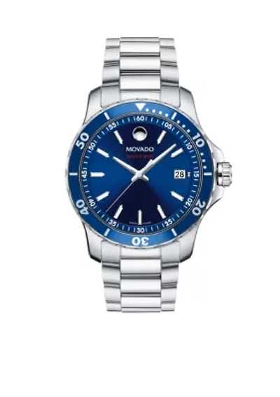 Men's Series 800 Stainless Steel Blue Dial Watch