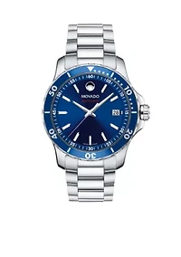 Men's Series 800 Stainless Steel Blue Dial Watch